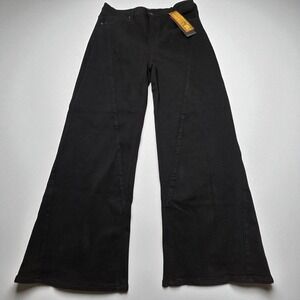 Risen Los Angeles Panel Jeans Black Wide Leg Festival High Rise Stretch 3XL‎